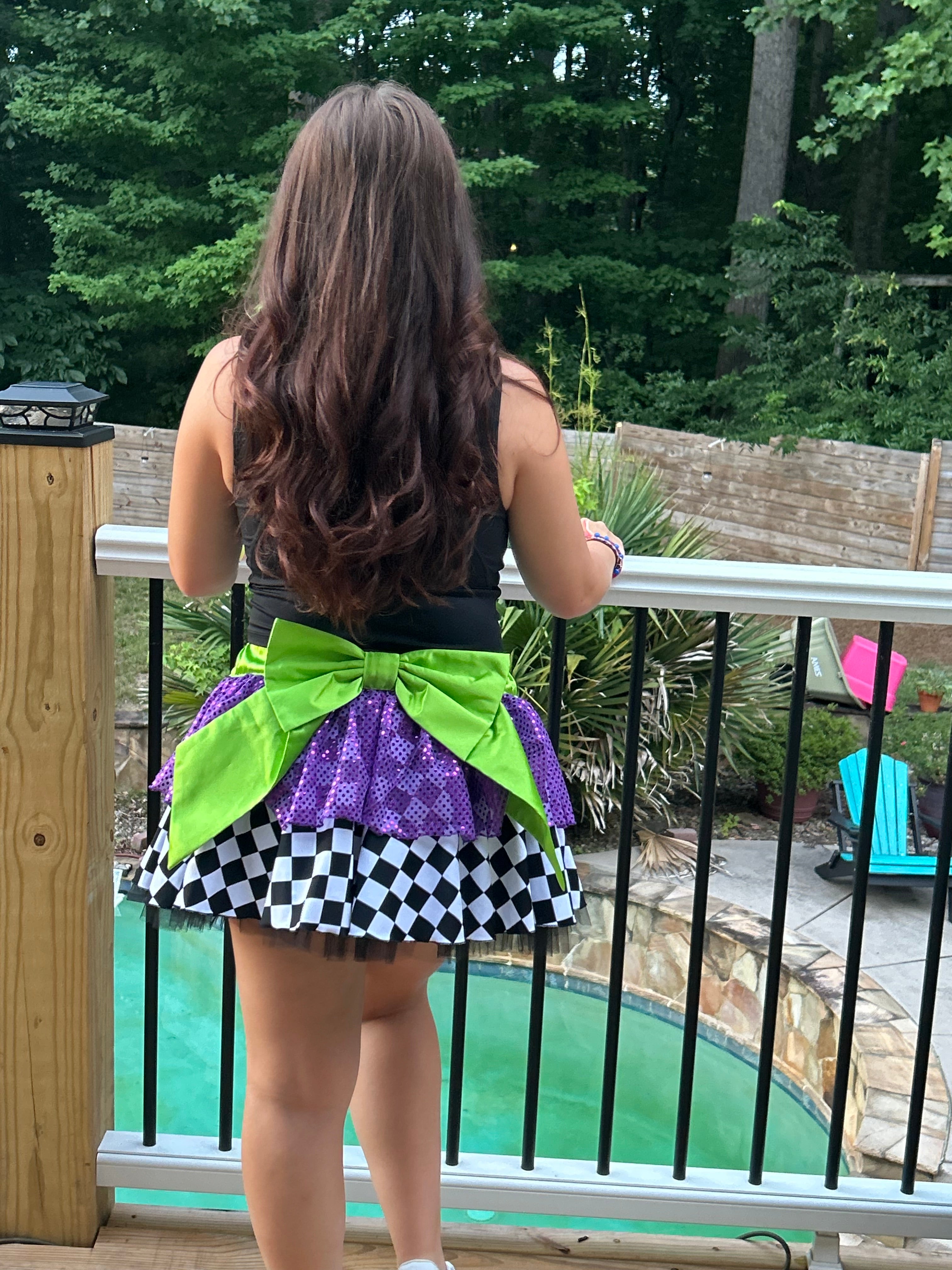Tricks Treats & Twirls Halloween Party Skirt