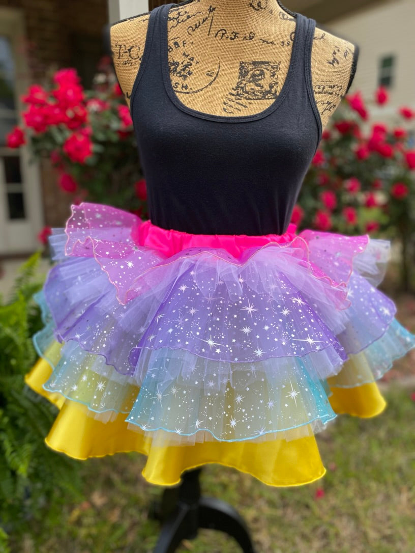 Starry Celebrations Running Tutu Skirt Inspired by Disneyland's 70th Celebrations!