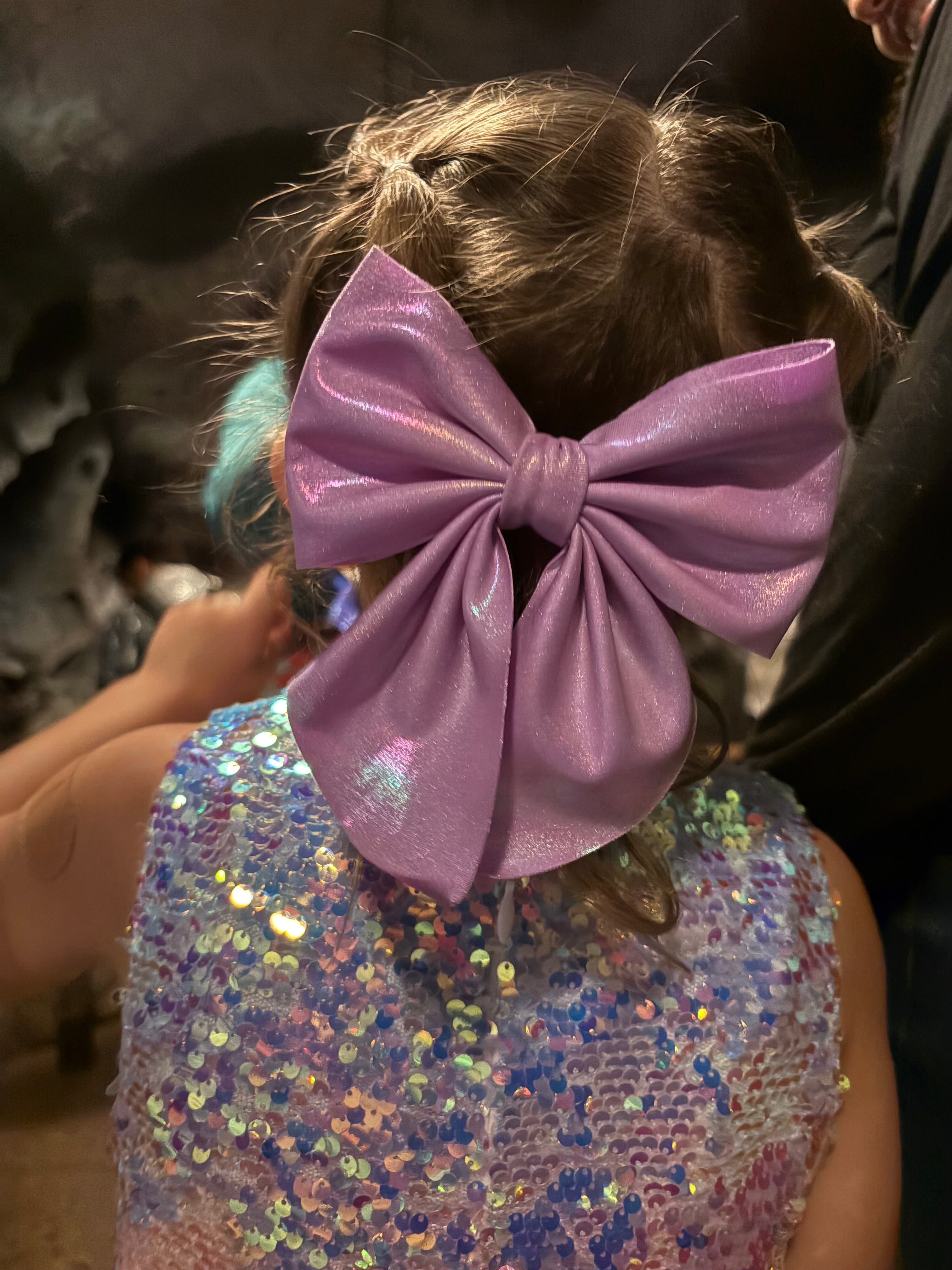 Annabelle Hair Bow - Lavender Medium Bow