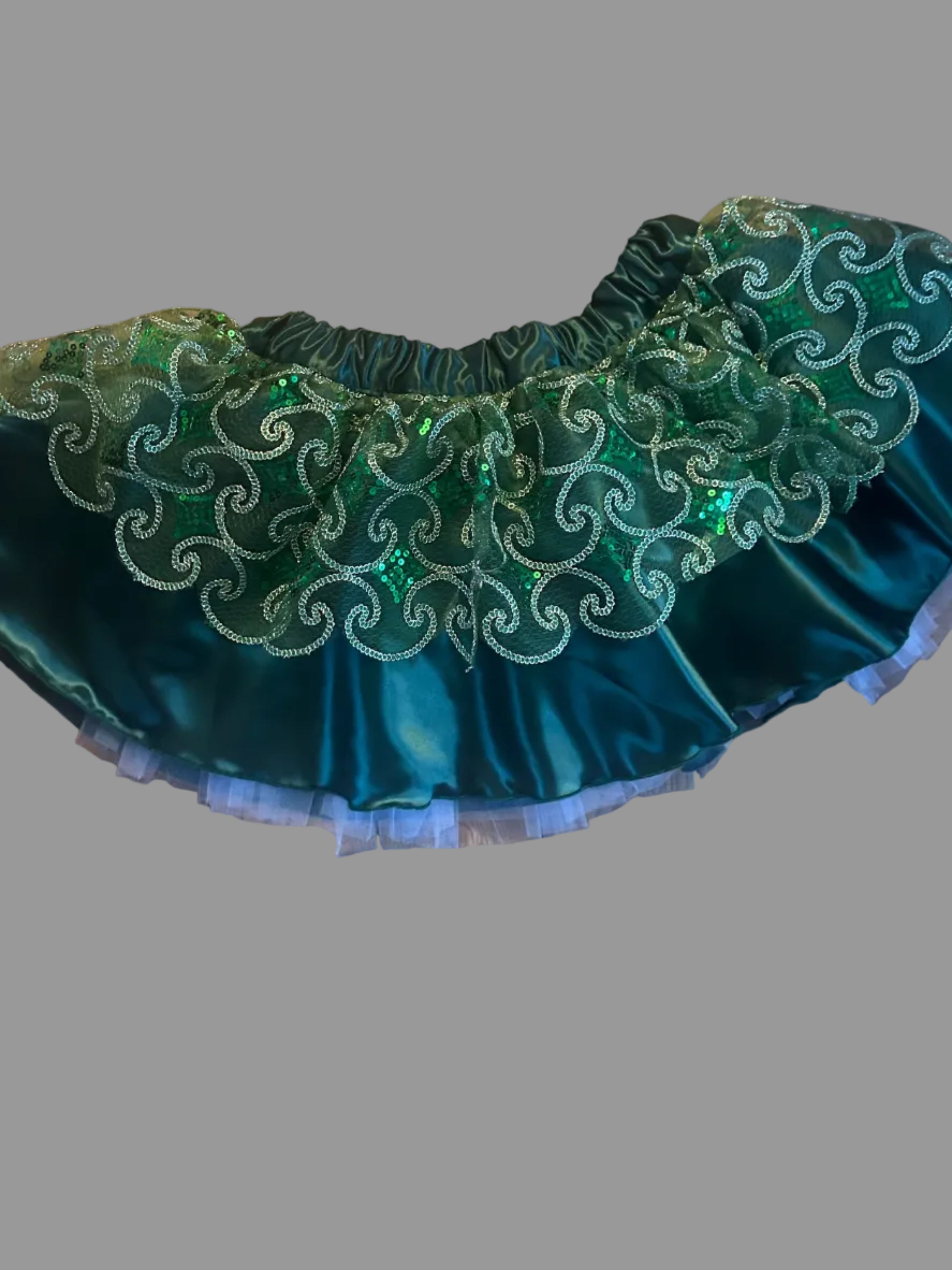 Hunter Green on Green Tutu Skirt - Medium & Medium +