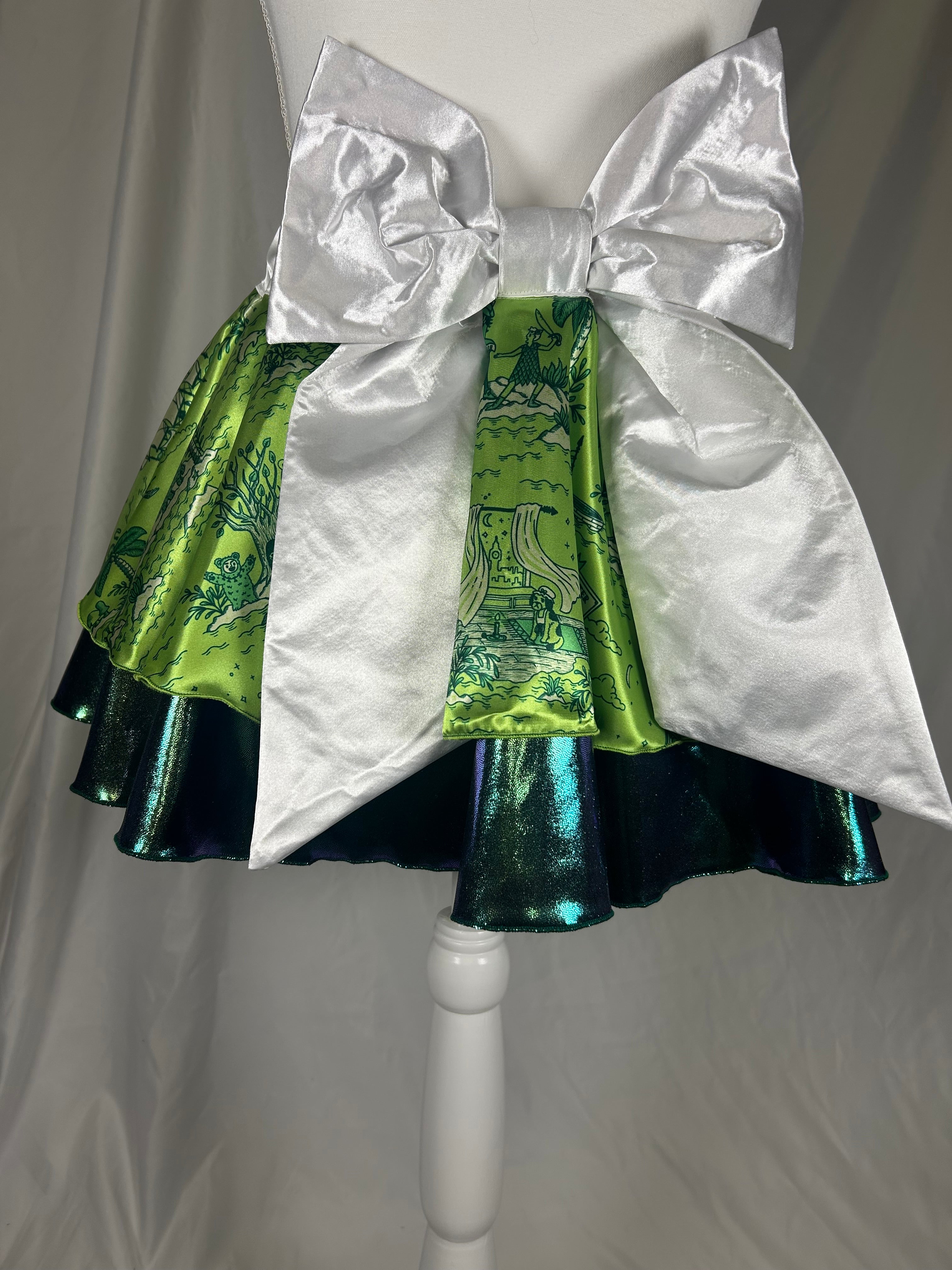 Whimsical Green Tutu Skirt - XS Only