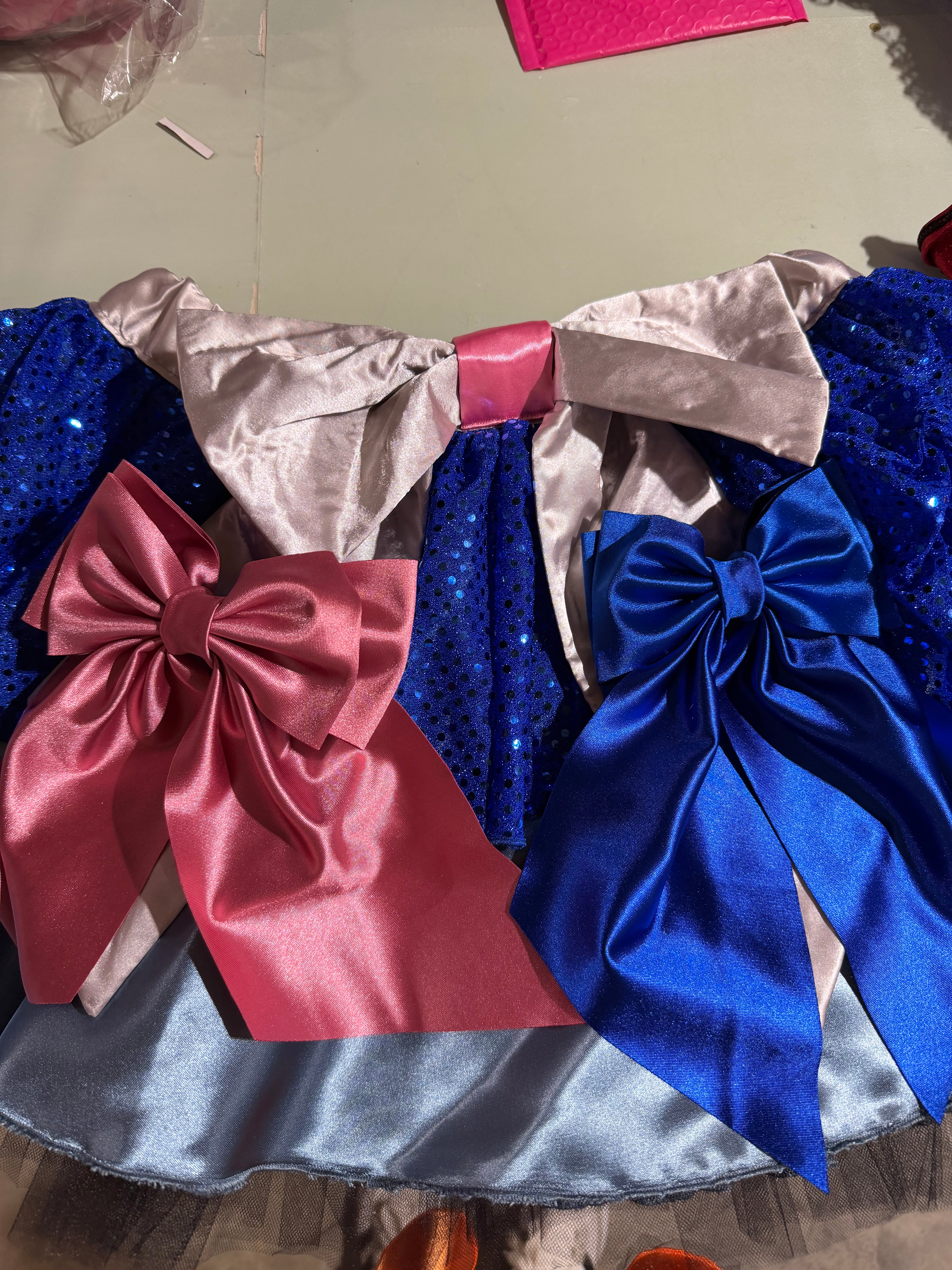 Coquette Hair Bow - Royal Blue Large Bow