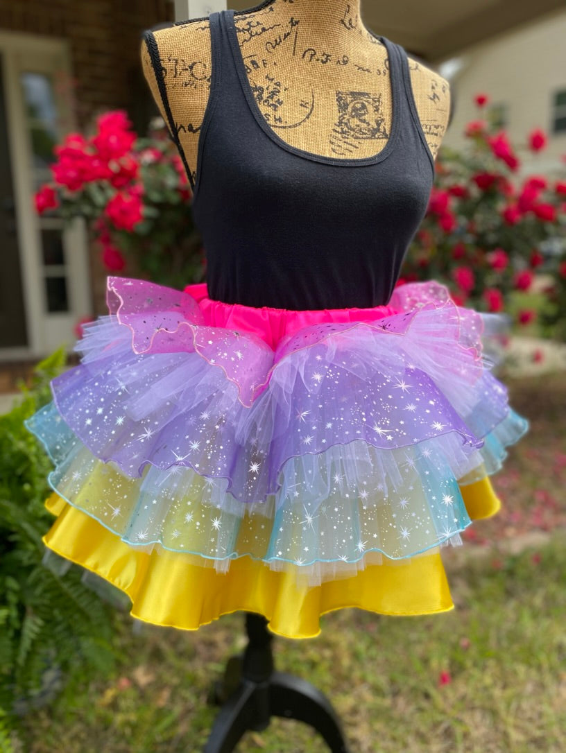 Starry Celebrations Running Tutu Skirt Inspired by Disneyland's 70th Celebrations!