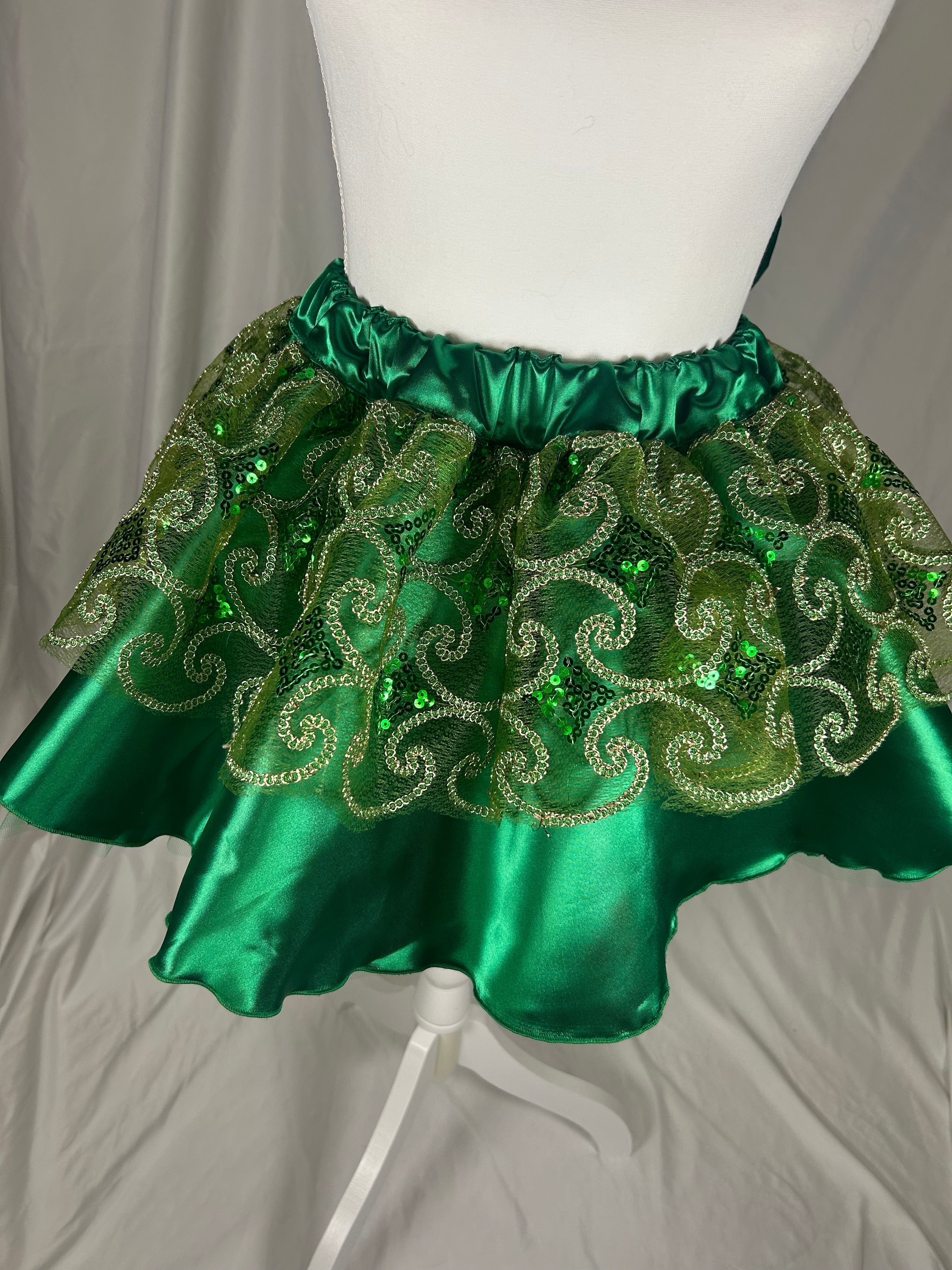 Kelly Green on Green Tutu Skirt - XS Only