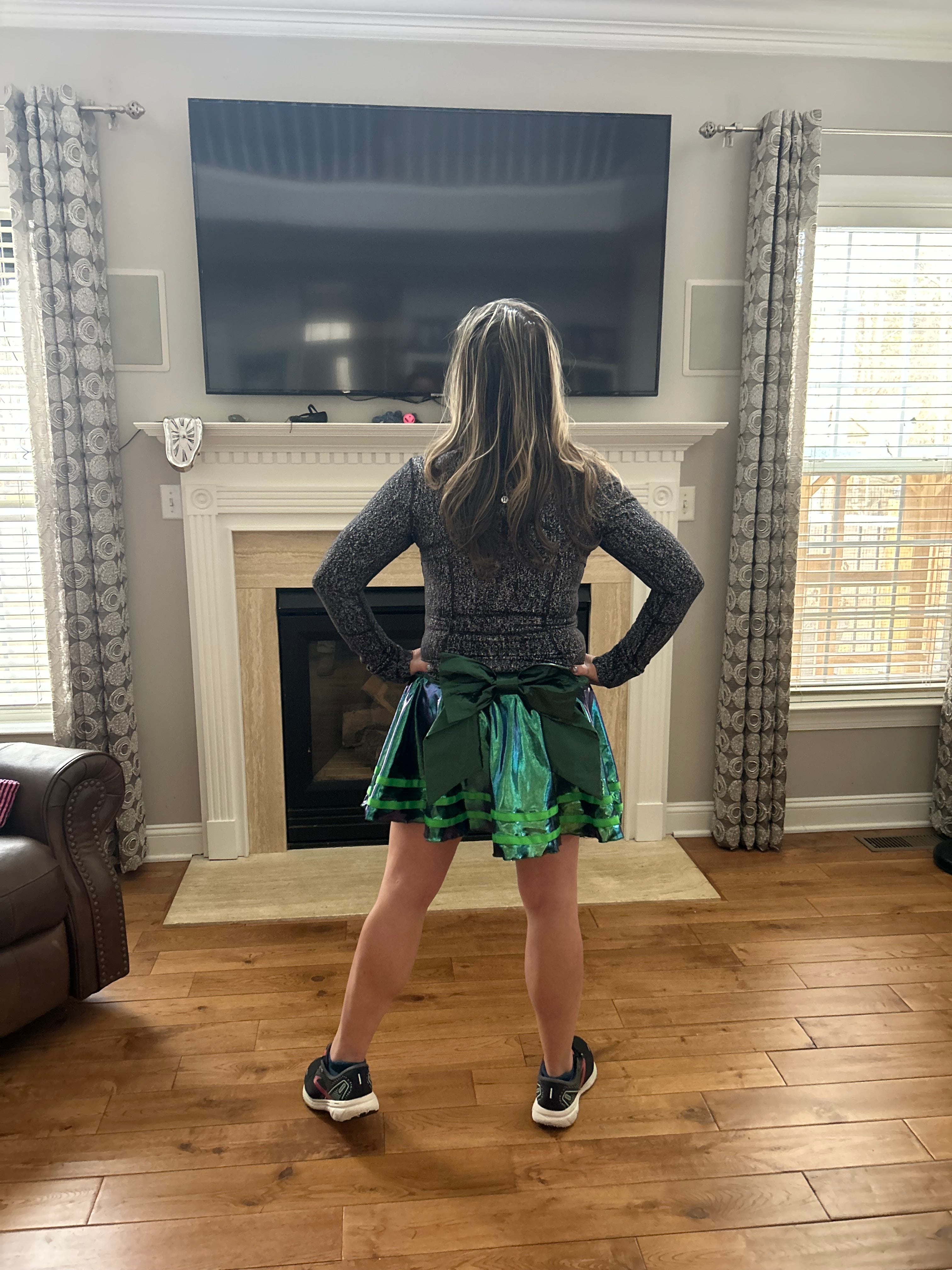 Lucky In Green Running Skirt