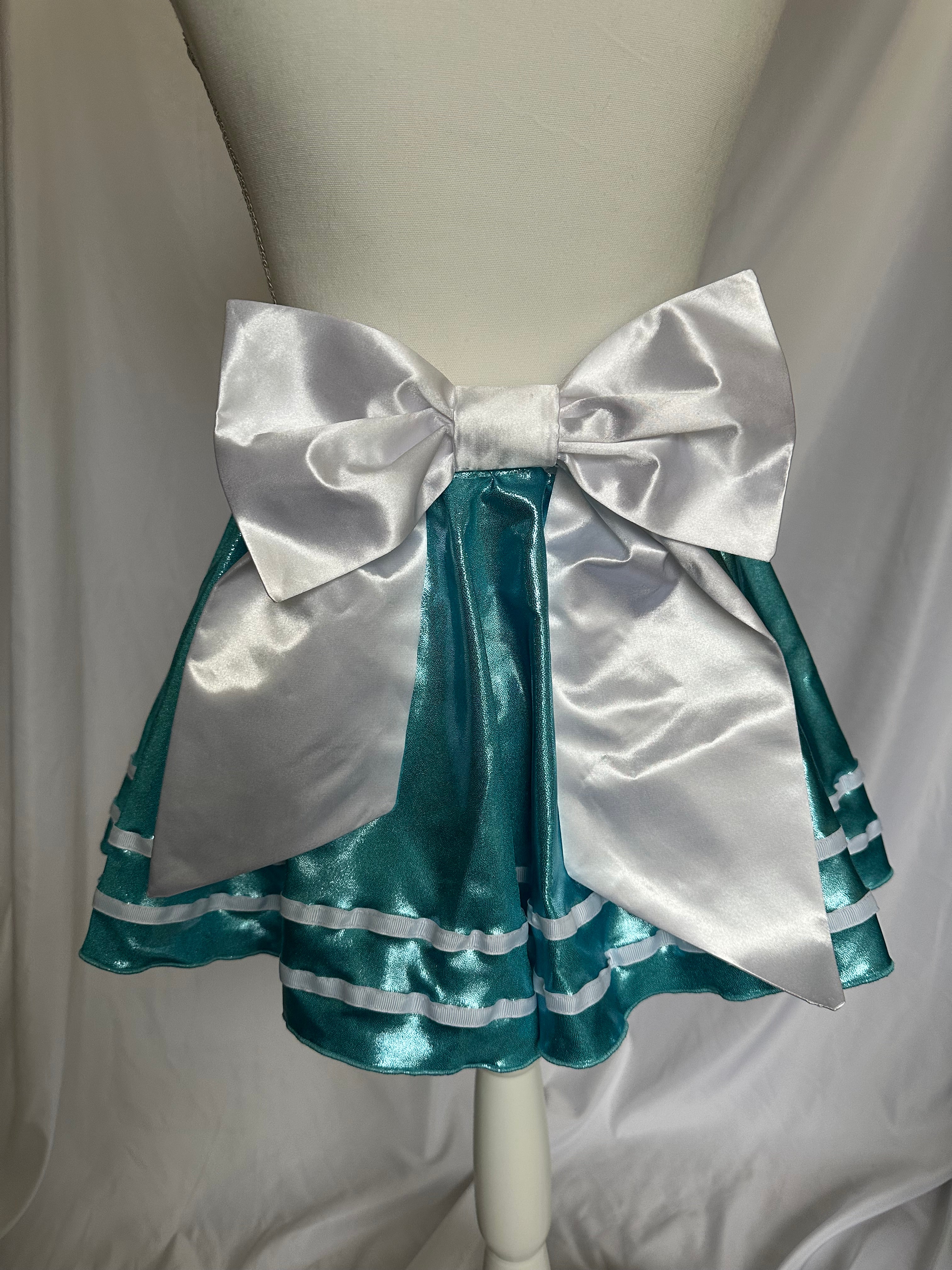 Teal Me More Athletic Running Skirt for Women | Sparkly Teal Skirt | Disney Race Outfit | Lightweight Workout Skirt