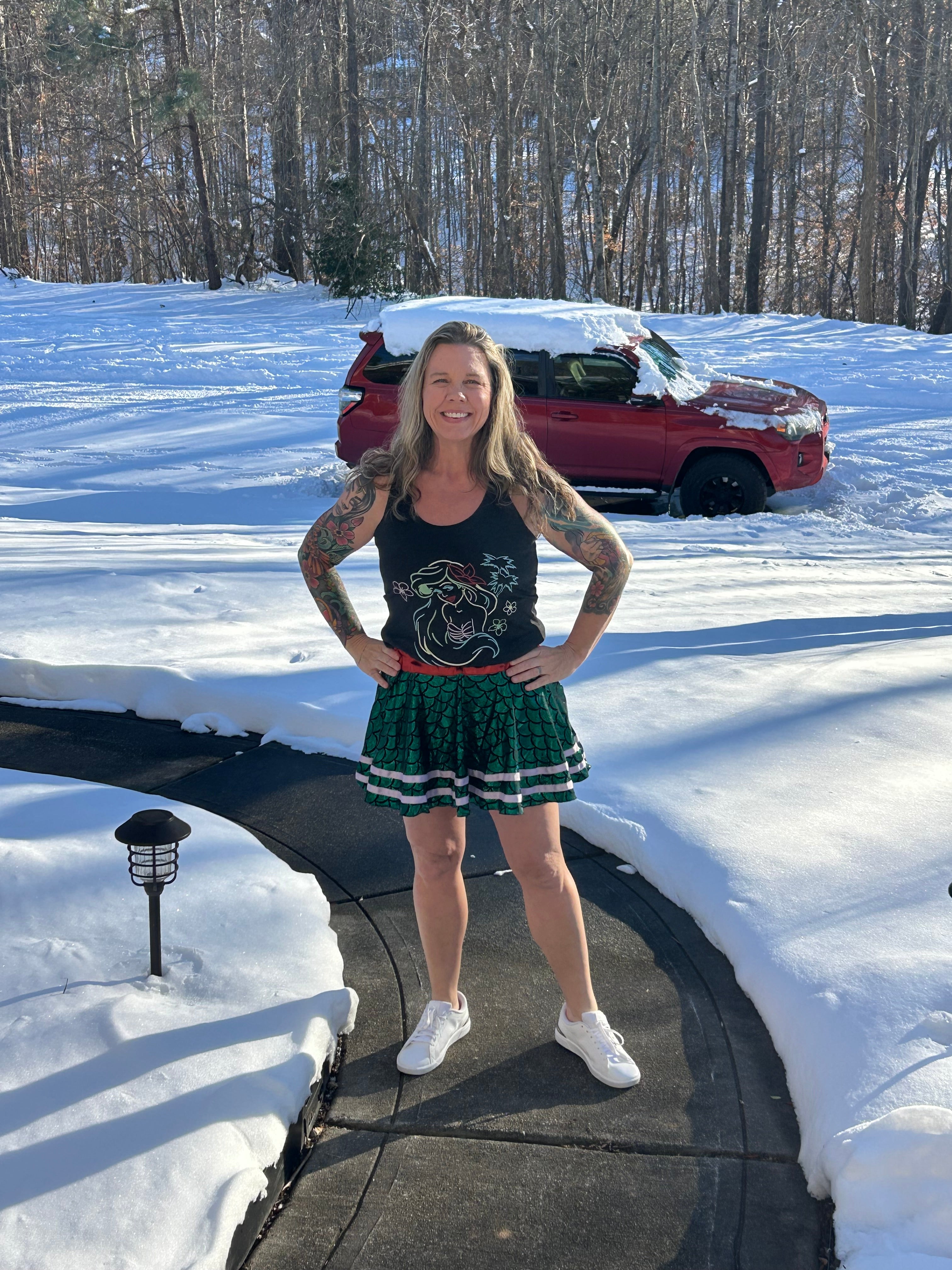 Mermaid In the Sea Running Skirt