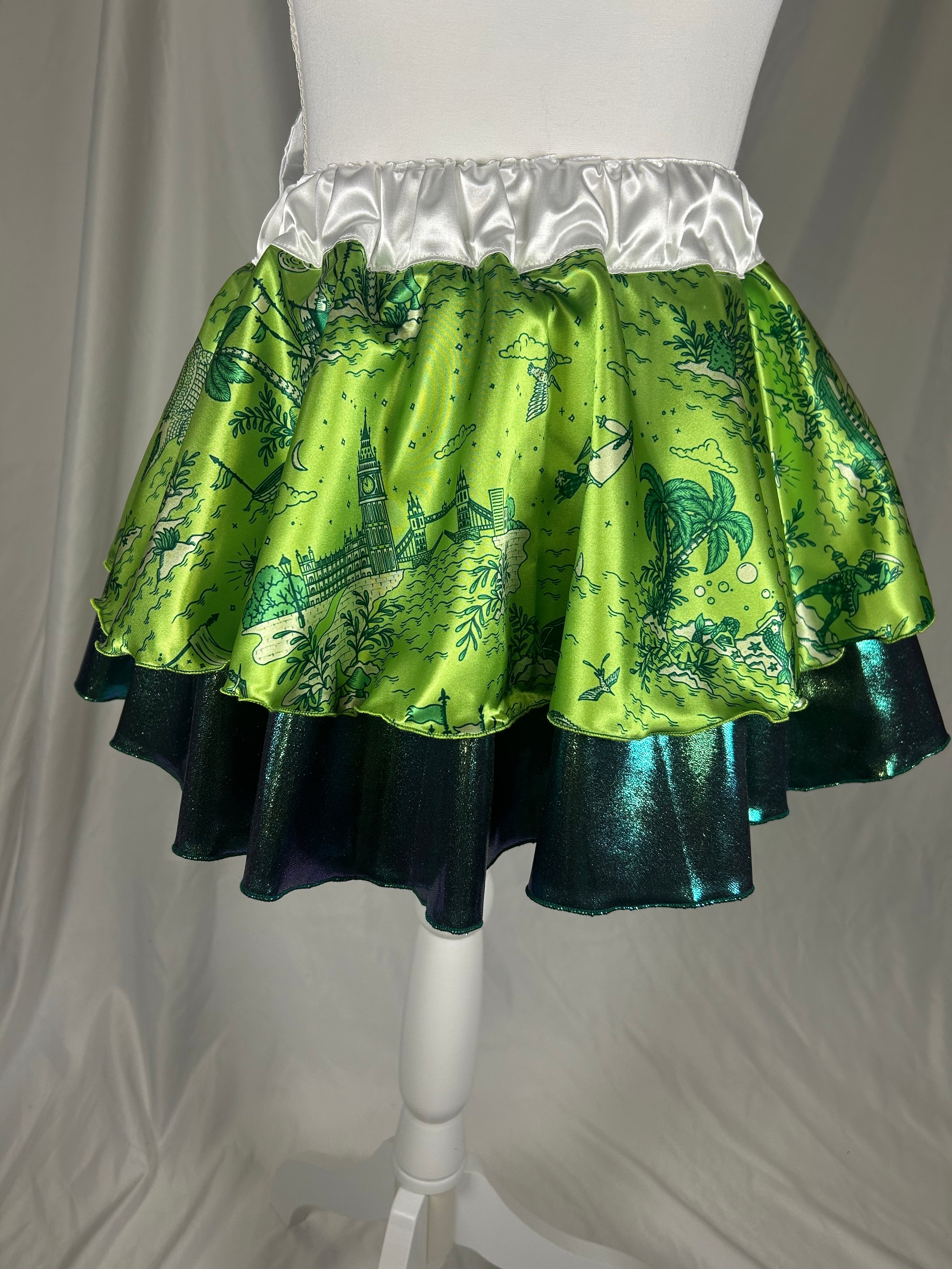 Whimsical Green Tutu Skirt - XS Only
