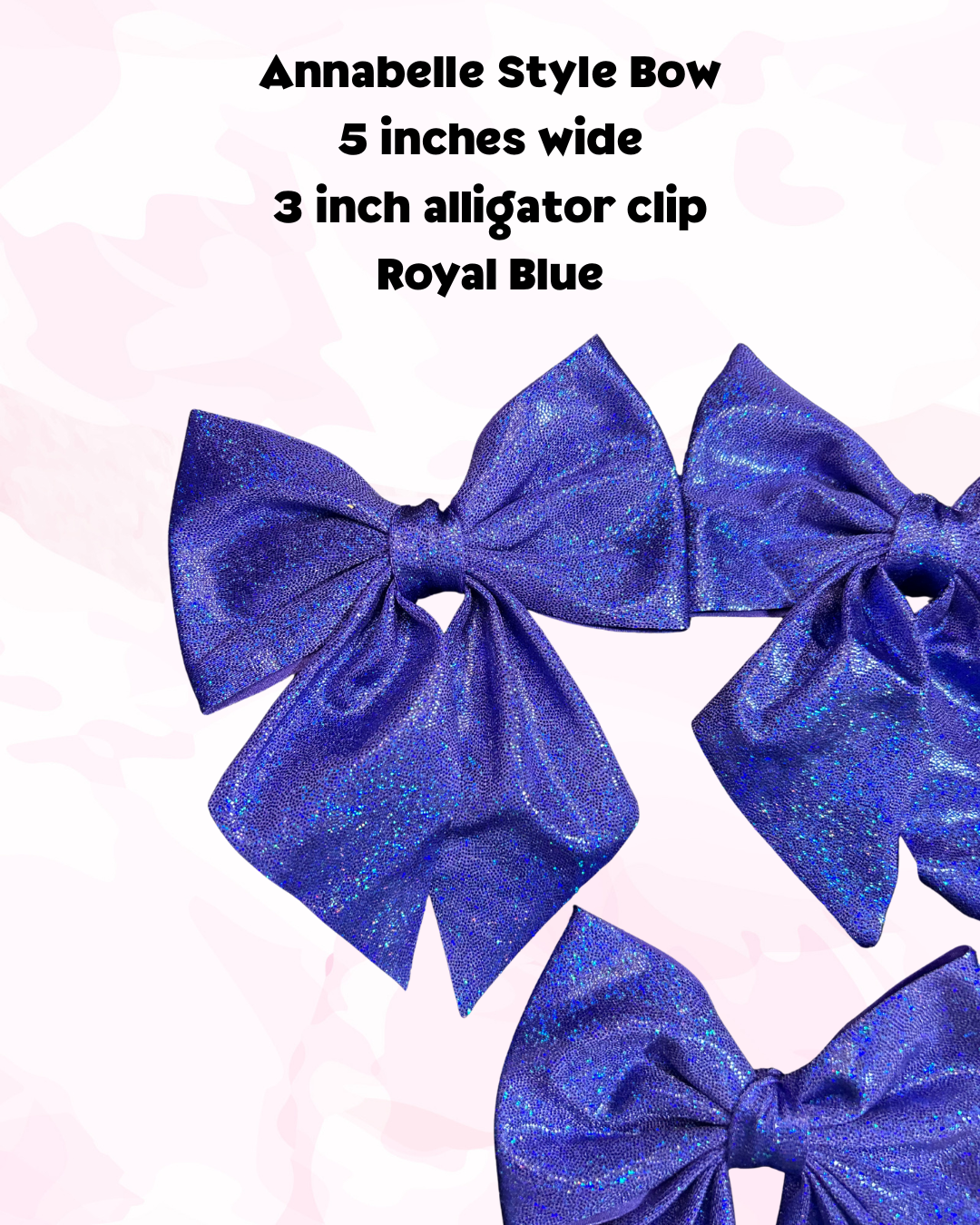 Annabelle Hair Bow - Royal Blue Medium Bow