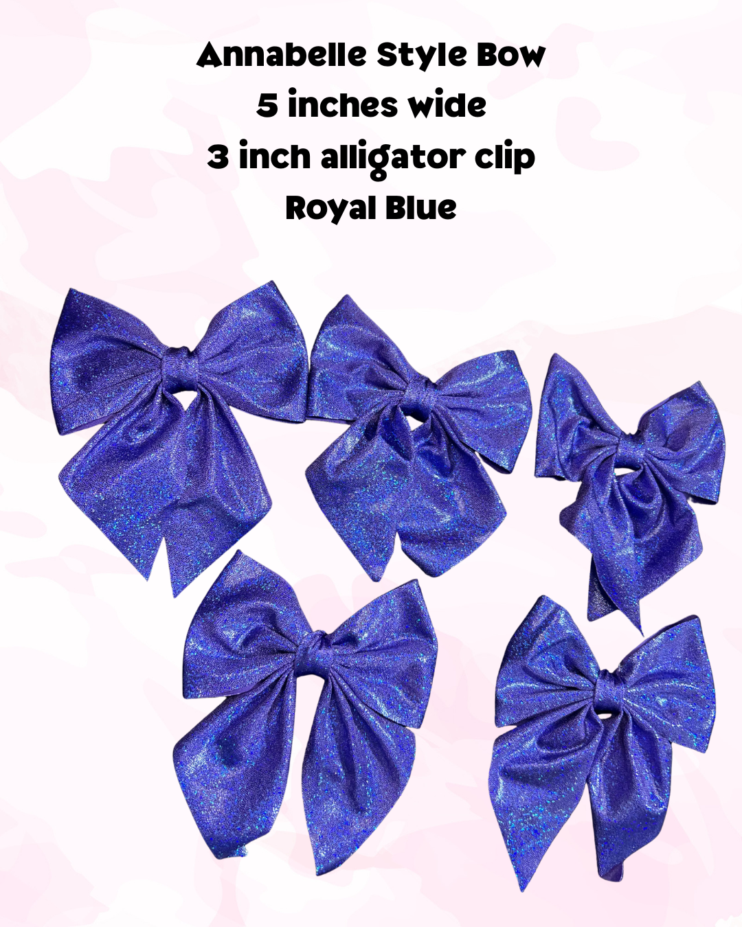 Annabelle Hair Bow - Royal Blue Medium Bow