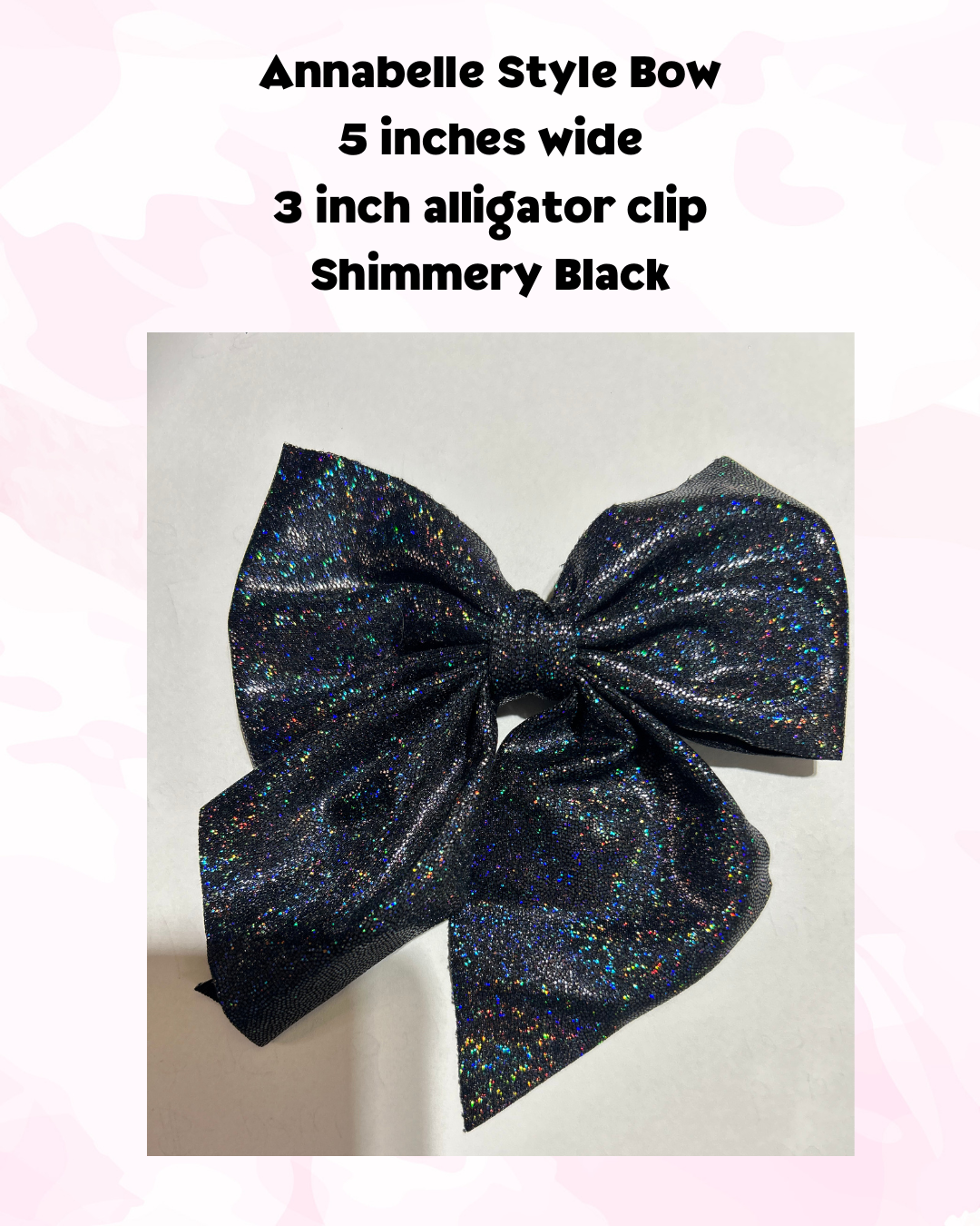 Annabelle Hair Bow - Black Medium Bow