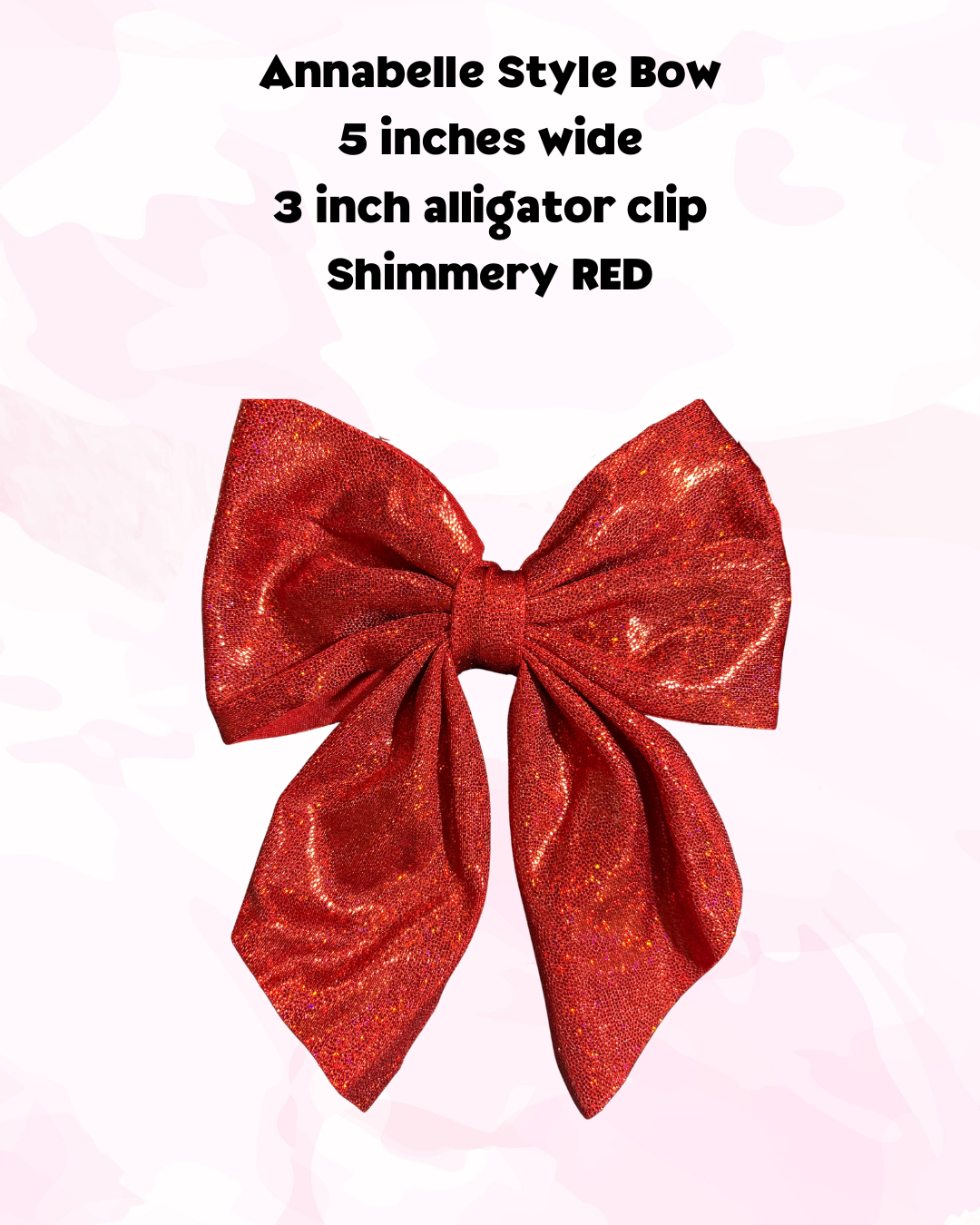 Annabelle Hair Bow - RED Medium Bow