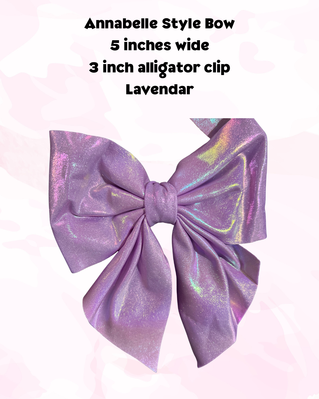 Annabelle Hair Bow - Lavender Medium Bow