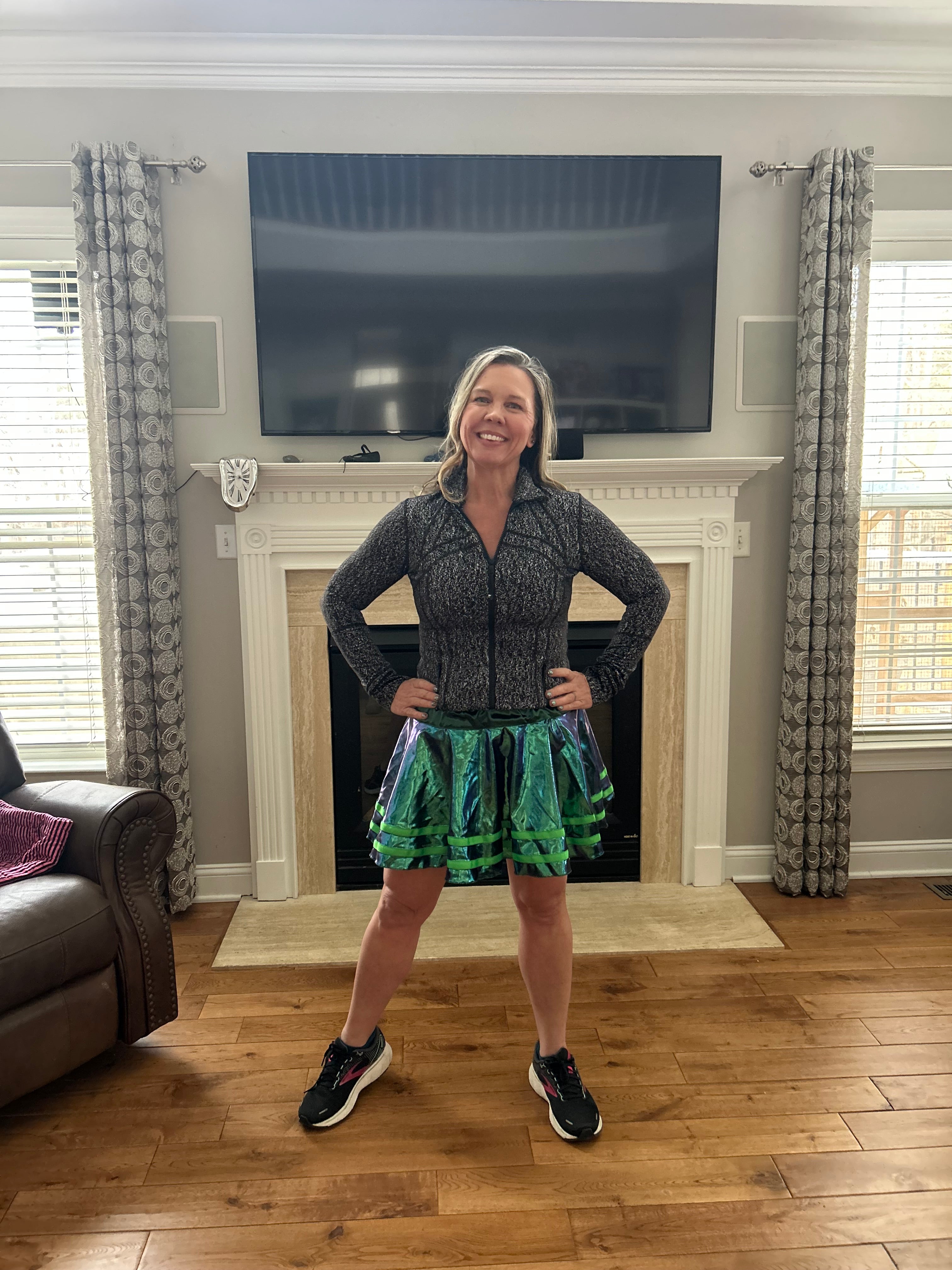 Lucky In Green Running Skirt