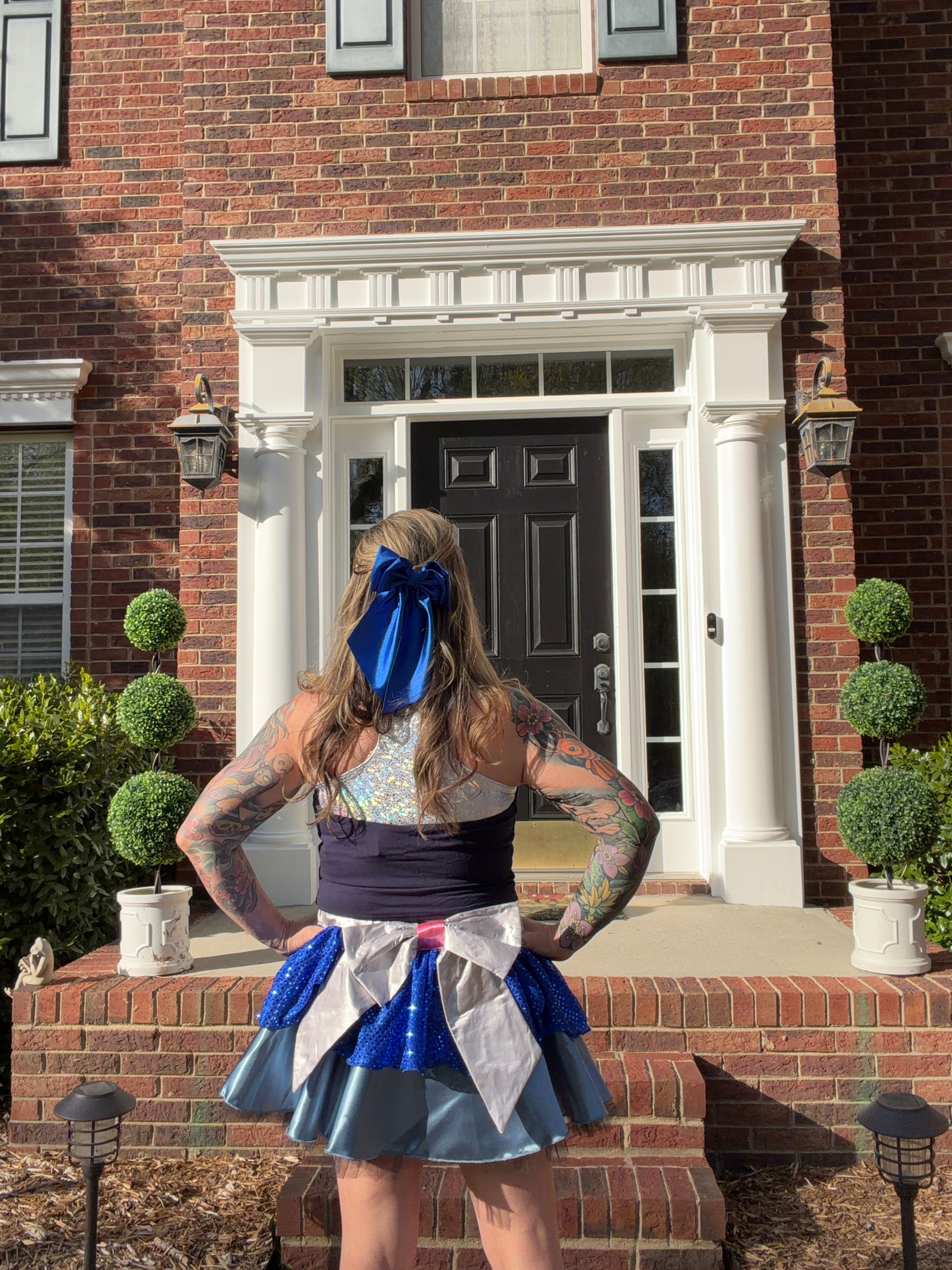 Coquette Hair Bow - Royal Blue Large Bow