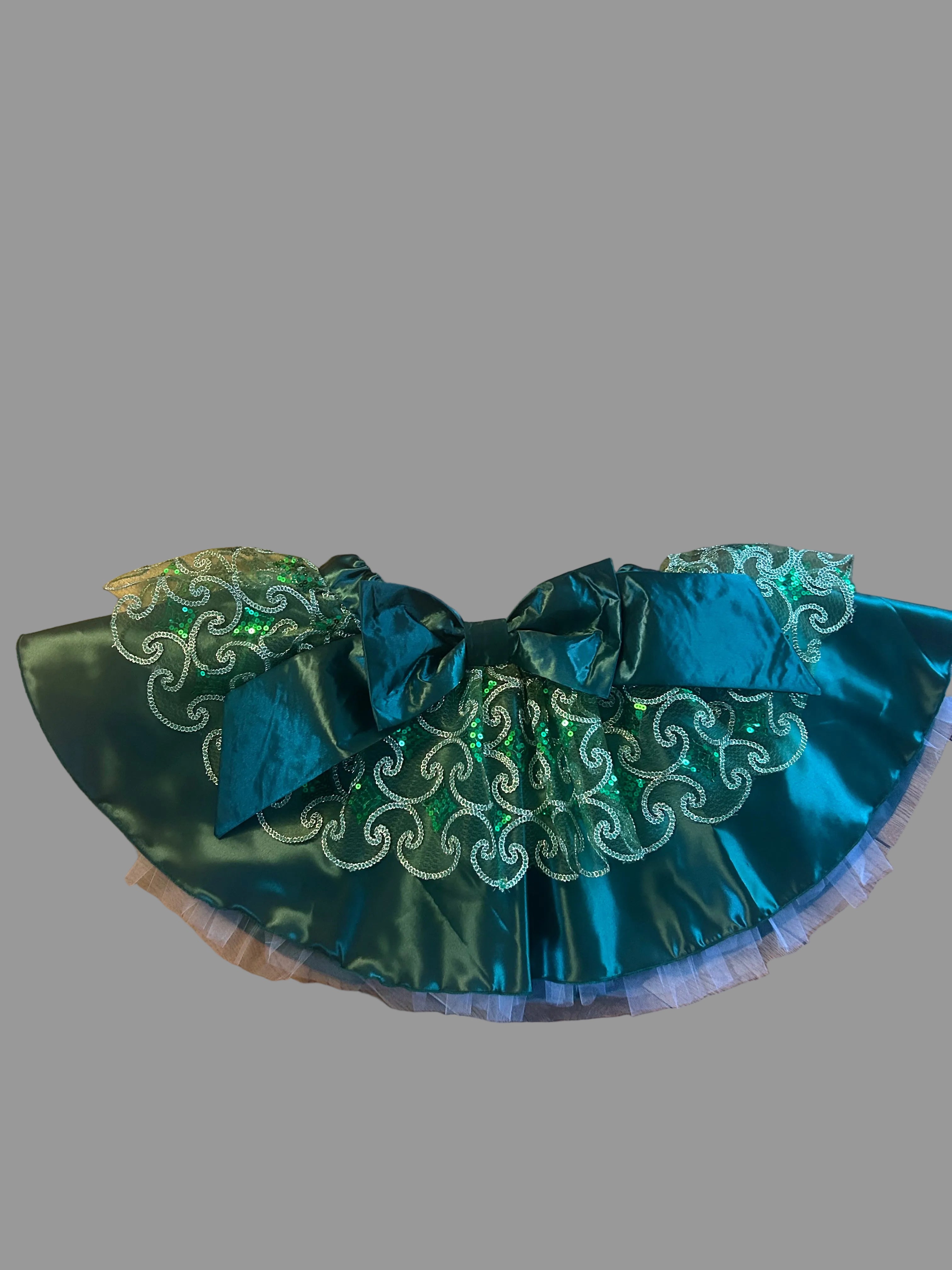 Hunter Green on Green Tutu Skirt - Medium & Medium +