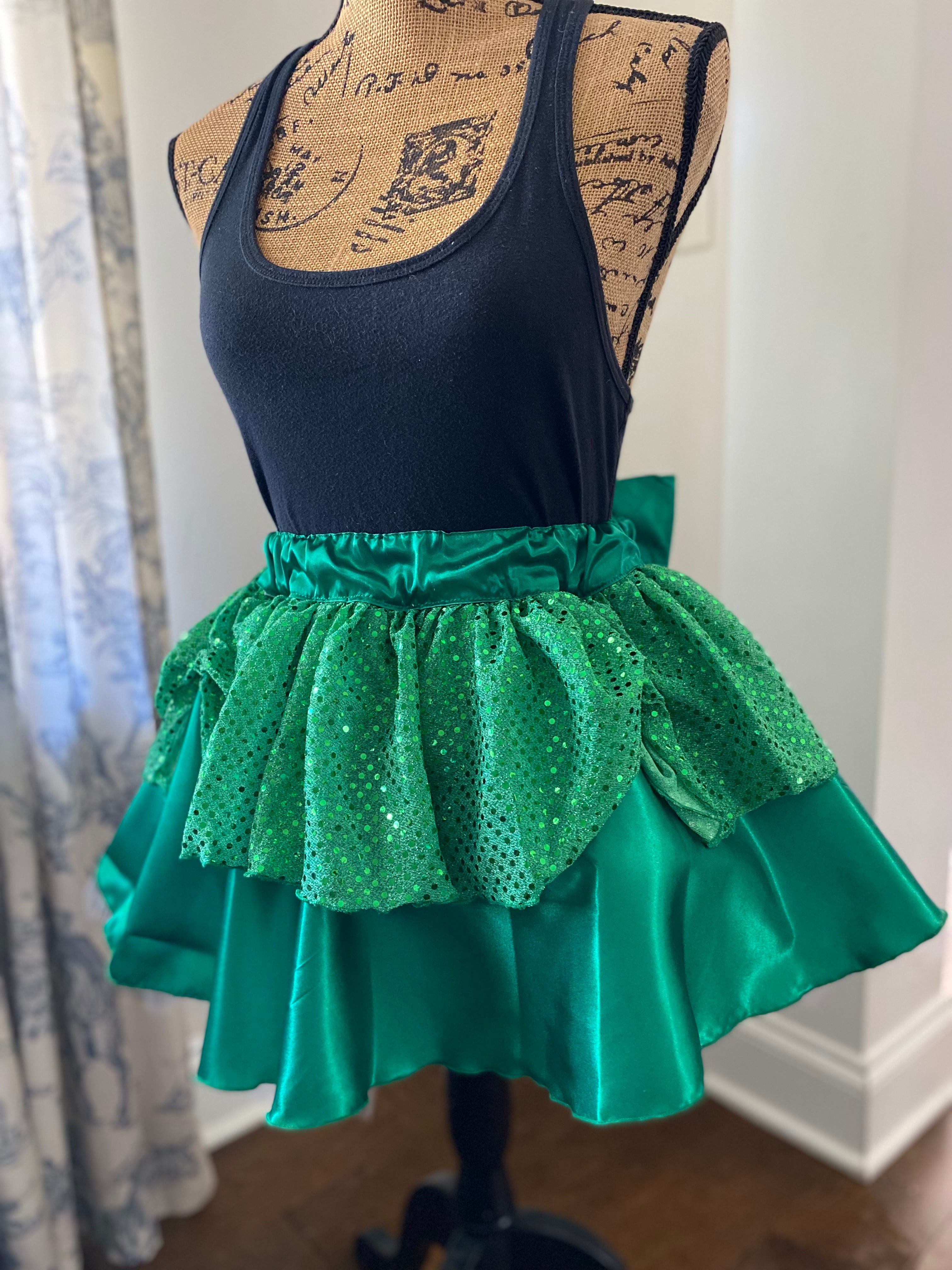 Green With Envy Running Tutu Skirt