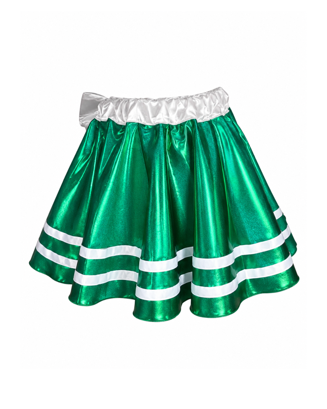 PREORDER - Merry and Bright Green Everyday Running Skirt For Holiday Races and More
