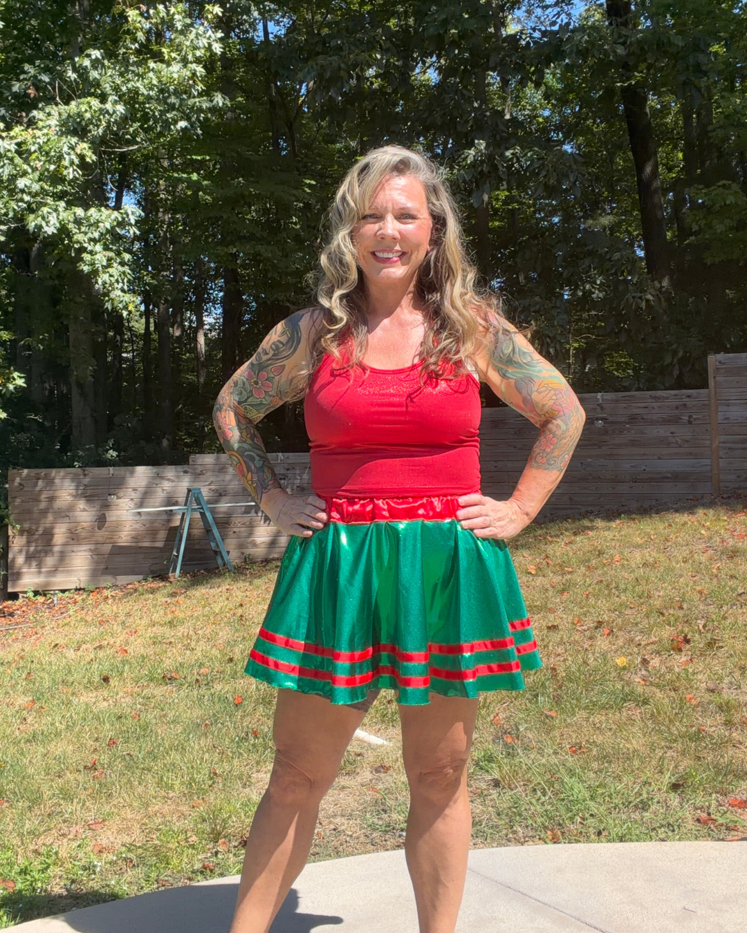 PREORDER - Holly Jolly Every Day Running Skirt For Holiday Races and More