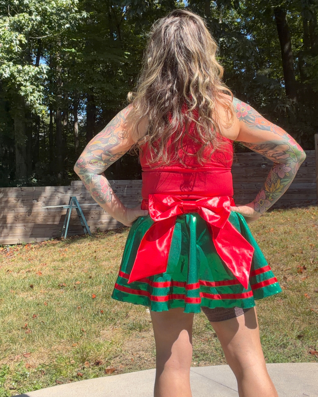 PREORDER - Holly Jolly Every Day Running Skirt For Holiday Races and More