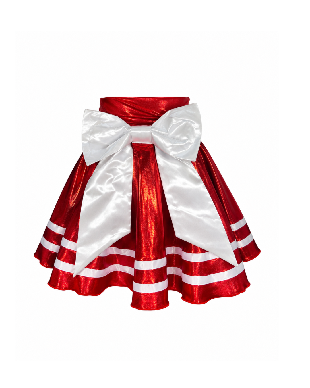 PREORDER - Snow-Kissed Scarlet Running Skirt For Holiday Races