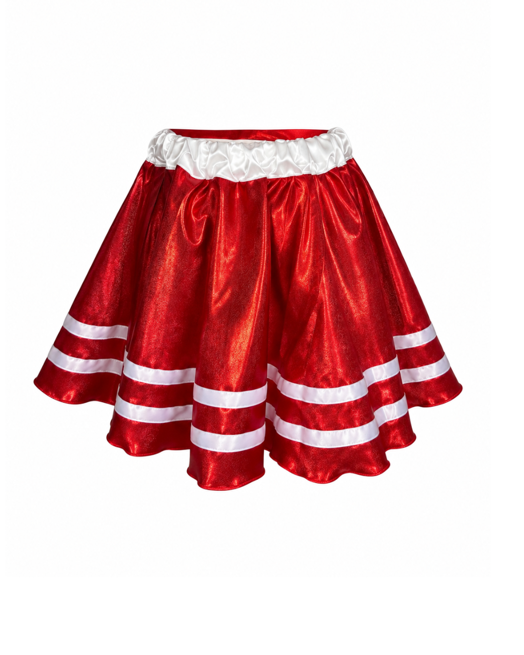 PREORDER - Snow-Kissed Scarlet Running Skirt For Holiday Races