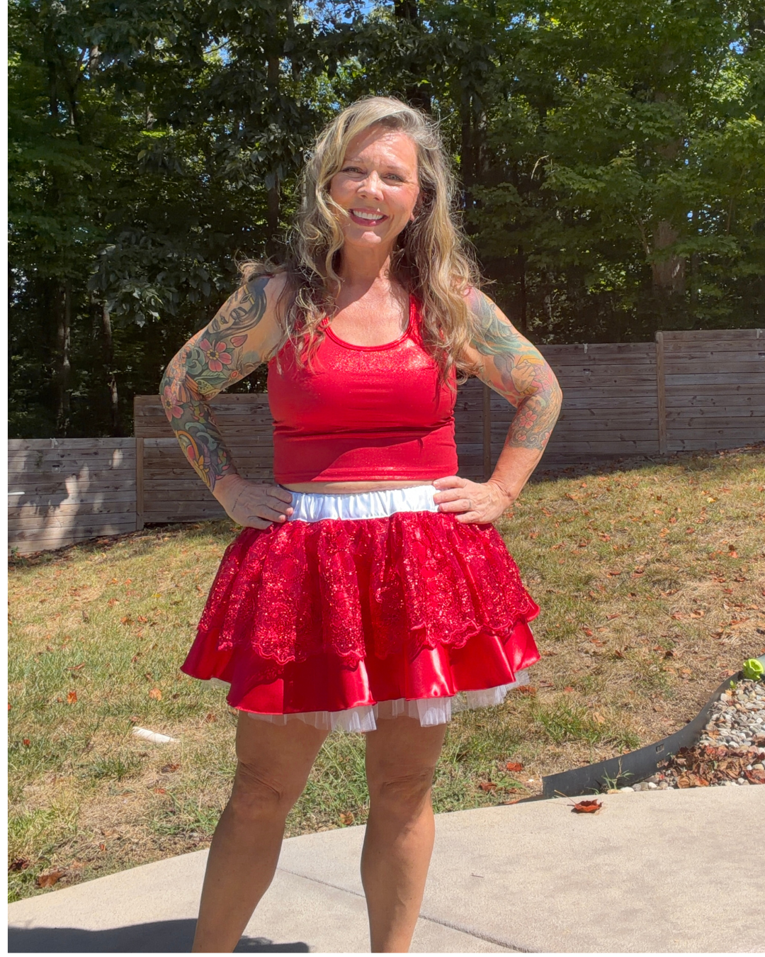 PREORDER - Wrapped in Red Holiday and Christmas Tutu Skirt